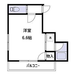 都営新宿線 一之江駅 徒歩1分の賃貸アパート 3階ワンルームの間取り