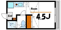 ArrowShine3 ワンルームの間取図画像