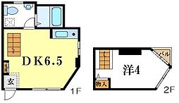 アーバンスクエア 1DKの間取図画像