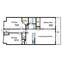間取図画像 3LDK