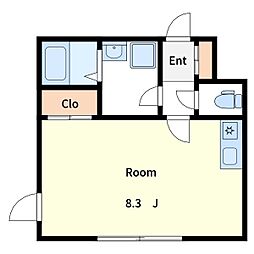 Designers Maison Qt ikebukuro 4階ワンルームの間取り