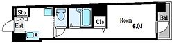 SIN・City東陽町 1Kの間取図画像