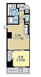 MAISONMK 1LDKの間取図画像