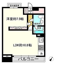 東京メトロ丸ノ内線 銀座駅 徒歩2分の賃貸マンション 6階1LDKの間取り