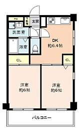 PALAZZO 2DKの間取図画像