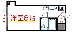 スパローハイツ 1Kの間取図画像