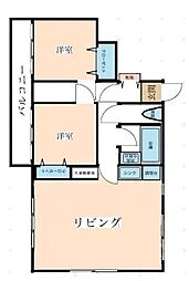 ダイアパレス町屋 2LDKの間取図画像