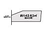 区画図：土地面積：142.63m2（43.14坪）価格：2,780万円　建ぺい率50％／容積率100％　西側5.8m公道に接道- 公営水道・下水／所有権／即引渡し可