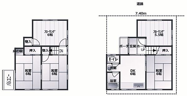 間取りを拡大表示