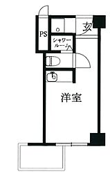 アルベルゴ御茶ノ水 11階ワンルームの間取り
