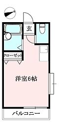 アイコート大泉学園 ワンルームの間取図画像