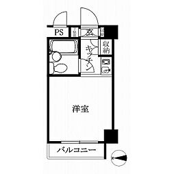 日神パレス八王子 ワンルームの間取図画像