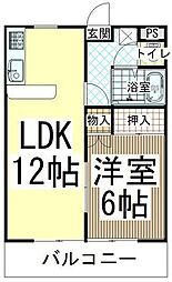 間取図画像 1LDK