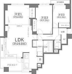 間取図画像 3LDK