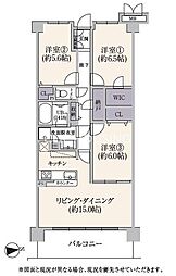 レックス横浜上大岡 3LDKの間取図画像
