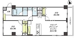エミネンス東戸塚 2LDKの間取図画像