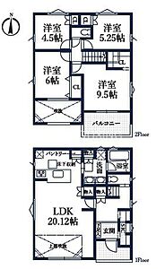 間取り:4LDK+パントリー+SIC☆ZEH水準高性能住宅☆ 間取り:4LDK+パントリー+SIC☆ZEH水準高性能住宅☆