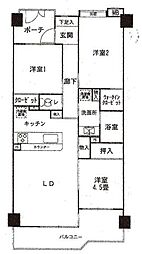 レーベンハイム東戸塚エス・プレイス 3LDKの間取図画像
