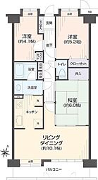 サンヴェール上大岡 3LDKの間取図画像