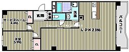 藤和さやまハイタウンB棟 2LDKの間取図画像