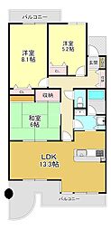 光明池アーバンライフ 3LDKの間取図画像