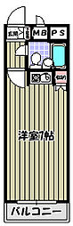 グランドアーバー ワンルームの間取図画像
