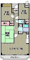 コンプリチェKATAYAMA 3LDKの間取図画像