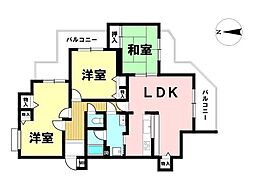 ジーオーほら貝マンション 4LDKの間取図画像