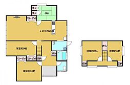 魚津市平伝寺　戸建て 5LDKの間取り