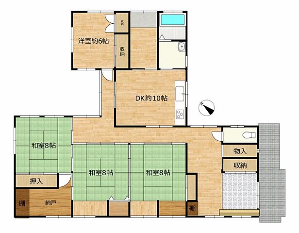 間取り 黒部市三日市2868-16