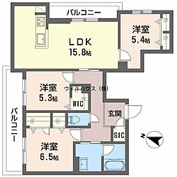 間取図画像 3LDK