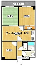 セラヴィ津久野 3LDKの間取図画像