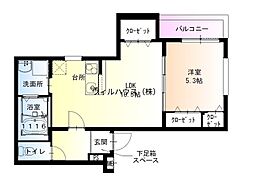 フジパレス百舌鳥八幡V番館 1LDKの間取図画像