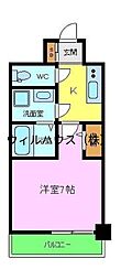 S-RESIDENCE堺市駅前 1Kの間取図画像