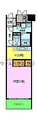 VegaAltairなかもず 1Kの間取図画像
