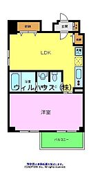 ブランカ堺東 1LDKの間取図画像
