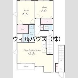 フレーベルハイツ 2LDKの間取図画像