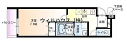 フジパレス初芝駅北 1Kの間取図画像