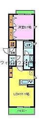 フォレナ東雲 1LDKの間取図画像