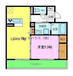 CasaTKY 1LDKの間取図画像