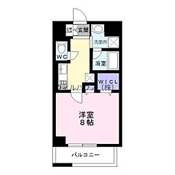 エムエスビル 1Kの間取図画像
