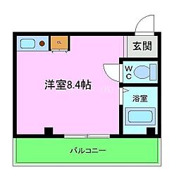 サンロード白鷺 ワンルームの間取図画像
