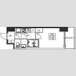 S-RESIDENCE堺湊駅前azure 10階1Kの間取り