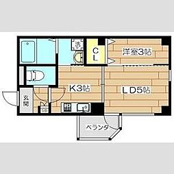 ＳｅｎａＨｉｌｌｓ堺 10階1LDKの間取り