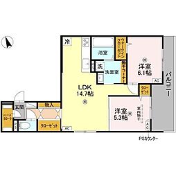 間取図画像 2LDK