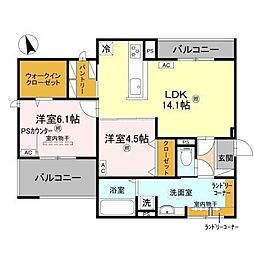 間取図画像 2LDK