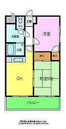 ステム中百舌鳥 1階2DKの間取り