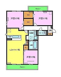 間取図画像 3LDK
