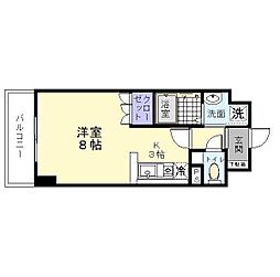 アリオーラ中百舌鳥 4階1Kの間取り