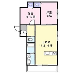 間取図画像 2LDK